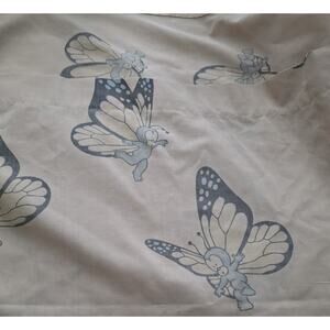 Vintage Stewart Moskowitz Butterfly Bedding Sheet Set Sears Perma-Prest 1978